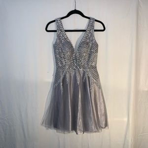 NWT || Gianni Bini Silver Midi Dress